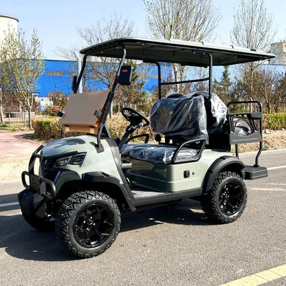 New Customized Club Car Electric Golf Cart With Foldable Rear Seat Adult Ranch Electric Four-Wheeler Electric Car For Adults Good Vibrations
