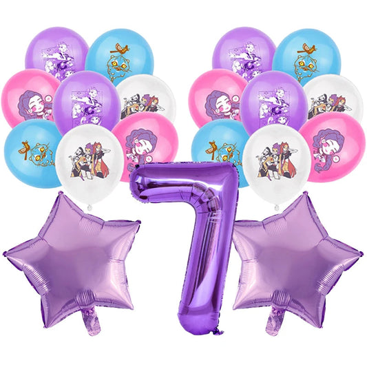 Kpop Demon Hunter Balloons Huntrix Accessories K Pop Demon Hunter Birthday Decorations Cups Plates Backdrop Accessories Good Vibrations