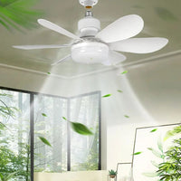 Socket Fan Light Ceiling Fans with Lights and Remote Control,Dimmable LED Ceiling Fan for Room,Bedroom,Living Room,Garage,Kitche Good Vibrations