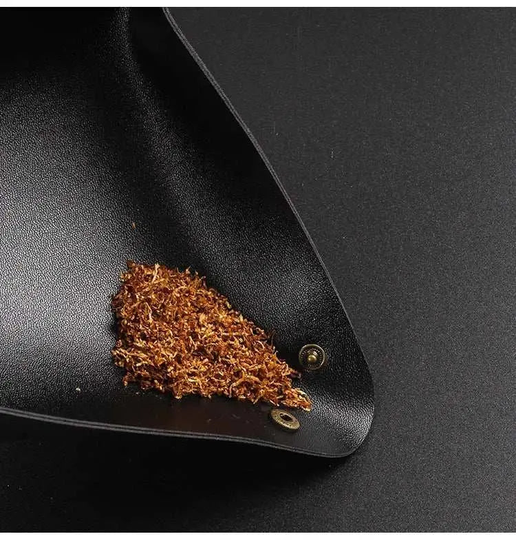 Leather Herb Tobacco Rolling Tray Foldable Cigarette Tobacco Rolling Tray Tobacco Roller Grinder Tray Herb Tobacco Storage Tray GOOD Vibrations Adult Super Store