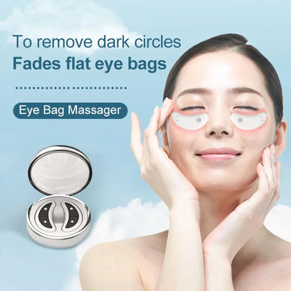 Led Red Light Eye Care Therapy Ems Massager With Gel Patch For Treatment Under Eye Wrinkle Good Vibrations