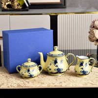 Italian Ceramic Tableware Household Jewelry Box Teapot Sugar Pot Milk Pot Kitchen Supplies Dim Sum Plate Fruit Plate Tableware Good Vibrations