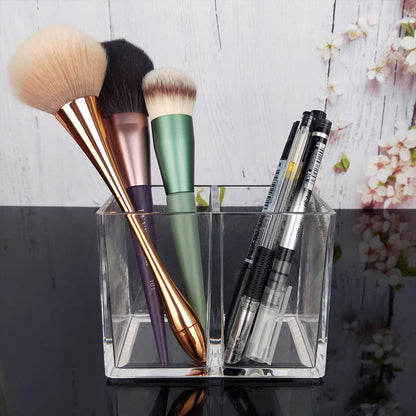 Transparent lipstick Cosmetic Makeup Acrylic Makeup Brush Tool Storage Box Case Make-up Brush Holder Table Organizer Makeup Tool Good Vibrations