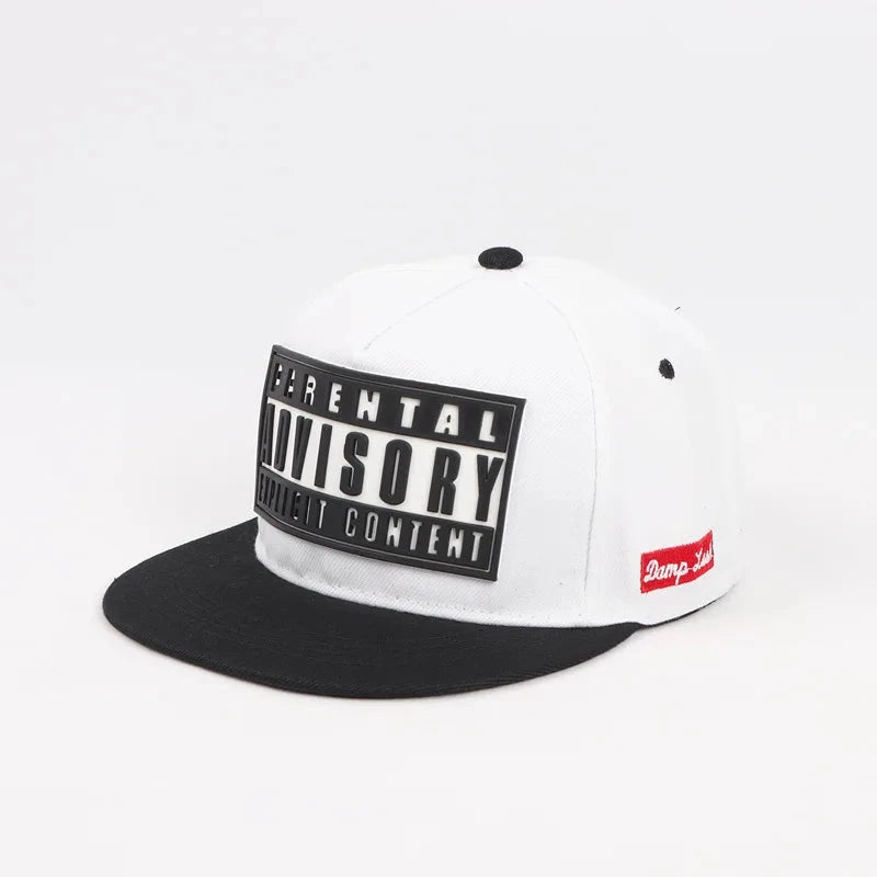 European and American cross-border hot three-dimensional letter printing baseball hat men and women flat brim hip-hop hat street Good Vibrations
