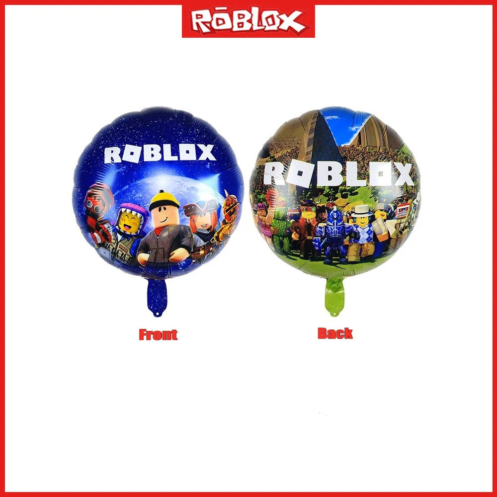 ROBLOX Birthday Foil Balloons Set Cartoon Party Decoration Supplies Baby Shower Favor Game Gift Number Balloon Boy Toy diy Good Vibrations