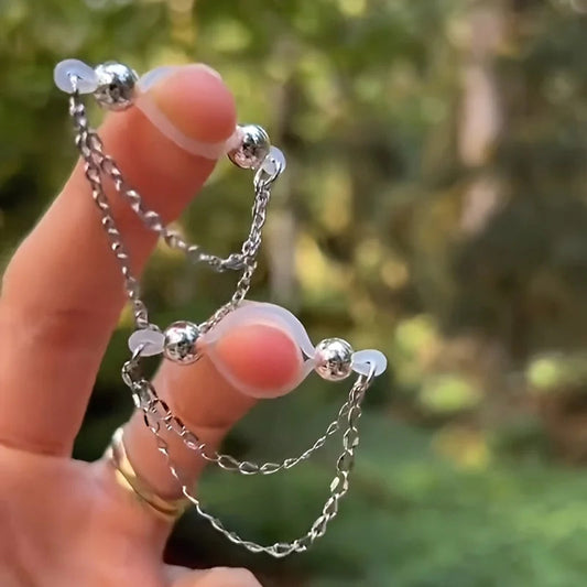 1 Pair Adjustable Fake Nipple Rings - No-Pierce Acrylic Nipple Rings with Sparkling Accents | Perfect for Parties Good Vibrations