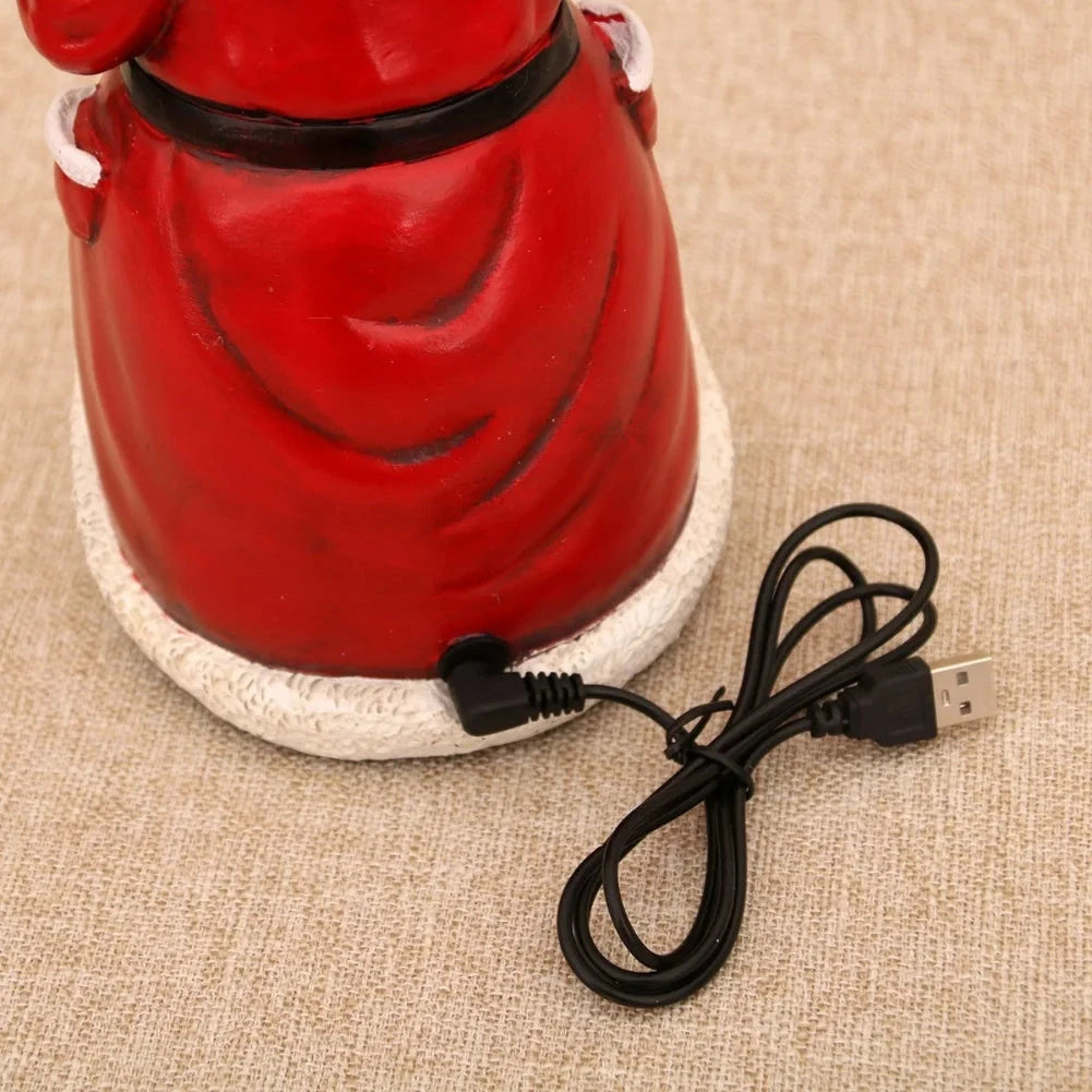 Christmas Ornament Decorations Christmas Resin Santa Snowmen Ornament With Lights Moving Train And Music Festive & Party Decor Good Vibrations