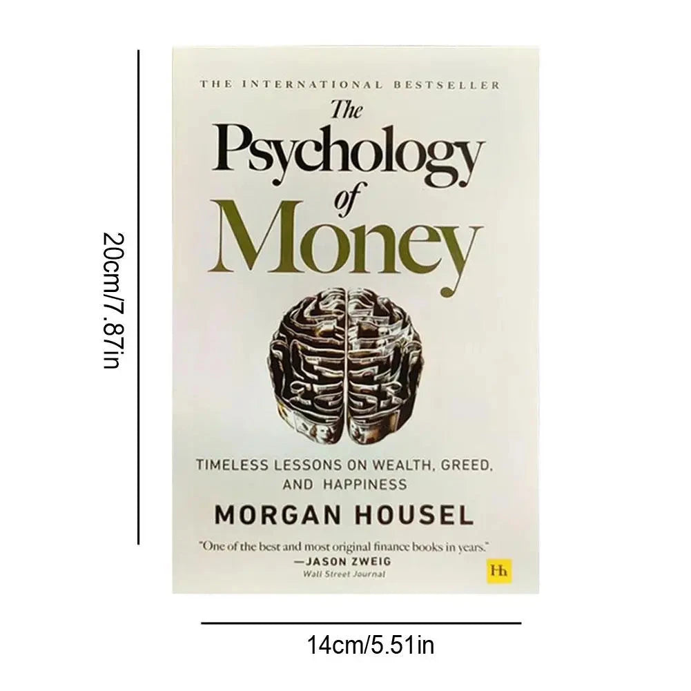 The Psychology of Money Books for Adults, Timeless Lessons on Wealth, Greed, Happiness, Business, Books Good Vibrations