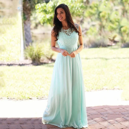 Mint Green Bridesmaid Dresses for Women Long Wedding Party Guest Evening Prom Gowns Formal Occasion A Line Chiffon Vestidos Good Vibrations