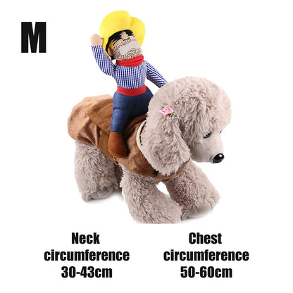 Pet Cowboy Costume Halloween Funny Role Play Creative Dachshund Chihuahua Pug Bulldog Kitten Puppy Pet Novelty Party Costume Good Vibrations
