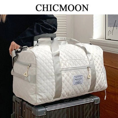 Travel Duffle bag Travel Sport Duffle Bag for Gym Waterproof Carry On Bag Large Capacity Overnight Bags for Women Good Vibrations