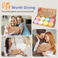 Shower Steamers Aromatherapy -8 Pack, Mothers Day Gifts for Mom, Birthday Gifts for Women Wife Teen Girls, Natural Essential Oil Good Vibrations Adult Super Store