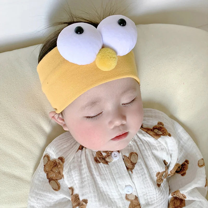Big Eyes Cartoon Baby Hairband Kids Soft Elastic Nylon Headband Cute Children Hair Accessories Funny Toddler Headdress Headwear Good Vibrations