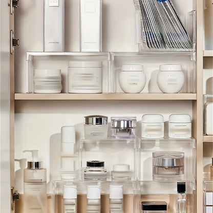 1 Layered Shelf, Refrigerator Storage Shelf, Kitchen Storage Shelf, Toy Figurine Storage Shelf, Cosmetics Layered Storage Shelf Good Vibrations
