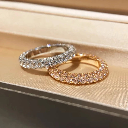 Romantic Lovers Lab Diamond Ring 925 Sterling Silver Party Wedding Band Rings for Women Men Promise Engagement Jewelry Gift Good Vibrations