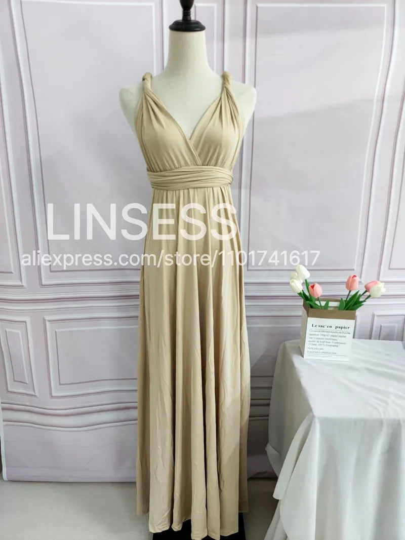 Multiway Maxi Dress Bridesmaid Dress Infinity Cocktail Dress Floor Length Bridesmaid Dress Maxi Dress for Bridesmaid Gifts Good Vibrations