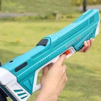 New Water Gun Electric Full Continuous Firing Toy Summer Beach Pool Water Toy Gun Fully Automatic Water Absorption Toys for Kids Good Vibrations