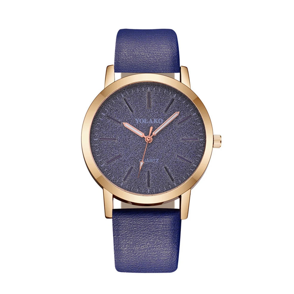 Fashion Women Leather Quartz watch Good Vibrations