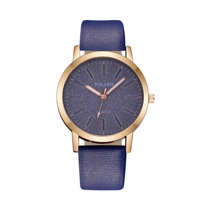 Fashion Women Leather Quartz watch Good Vibrations