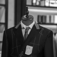 Men's formal business three piece set Western casual graduation dress jacket long pants vest XS-6XL Good Vibrations