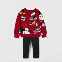 0-6Year Girls Long Sleeve Two Piece Set Autumn Costume Cartoon Round Neck Tops+Pants New Style Casual Loose Outfits For Kids Good Vibrations