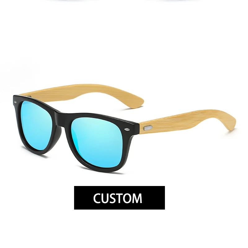 Groomsmen Gifts Personalized Wood Sunglasses Custom Engraved Wooden Men’s Sunglasses Best Man Gift Groomsmen Proposal Fashion Good Vibrations