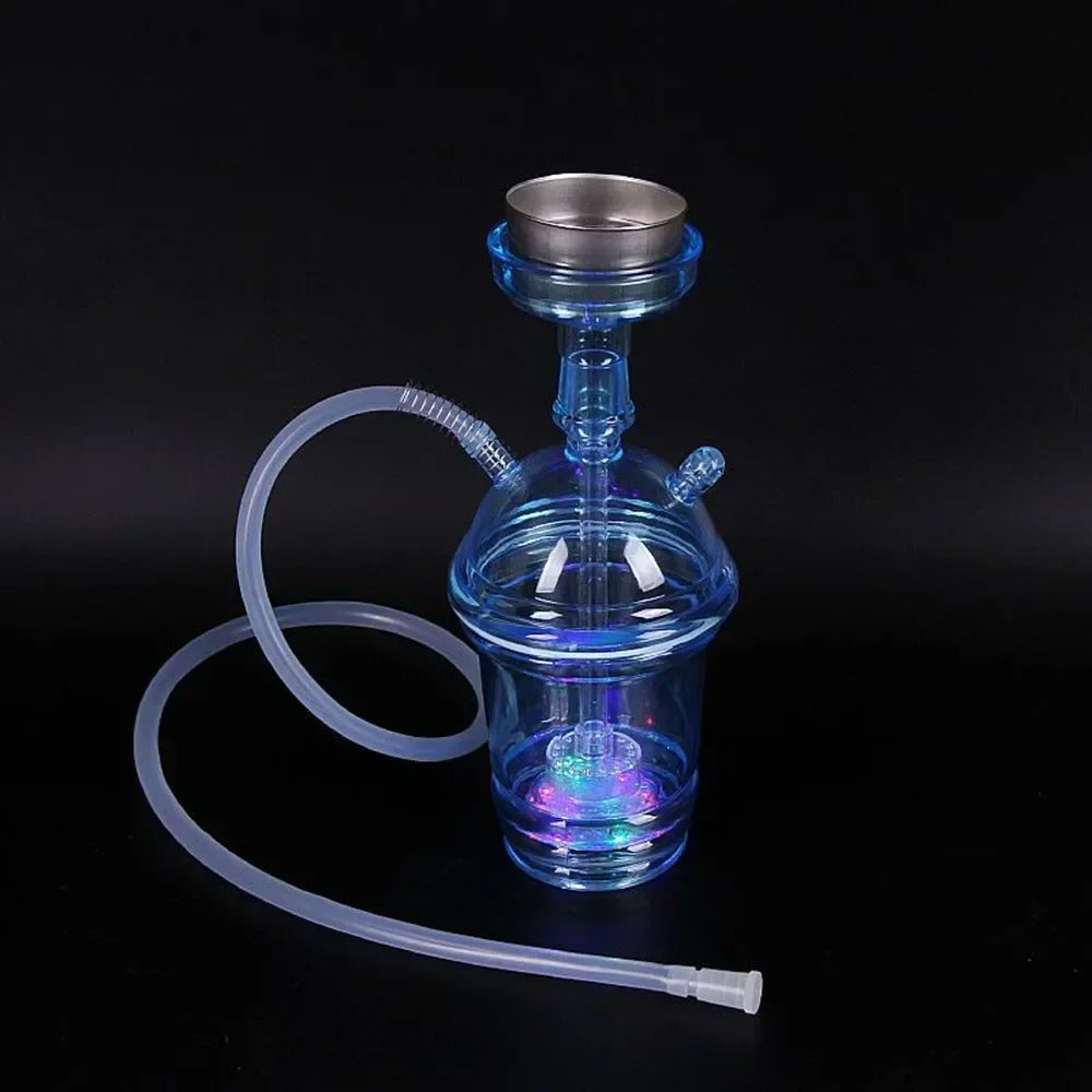 CRUSHER Cute Car acrylic hookah with LED light and metal bowl.