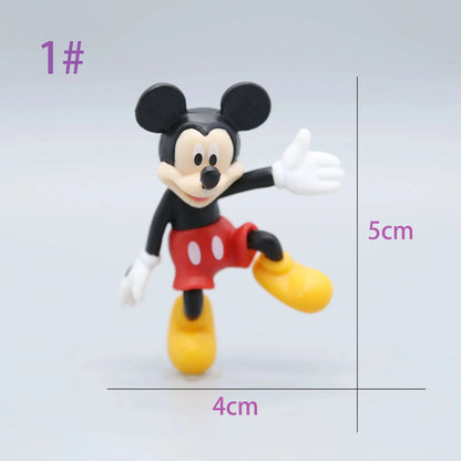 Disney Kawaii Mickey Mouse Doll Anime Figurine Cute PVC Action Fiugre Collection Ornament Children Xmas Gifts Table Ornaments
