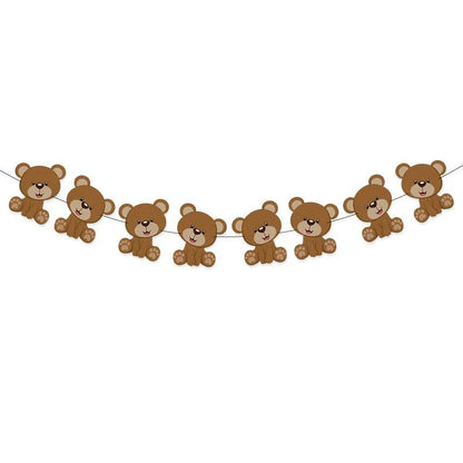 Baby shower Teddy Bear Birthday Party Plates Cup Tableware Kids 1st Birthday Party Decor Teddy Bear Balloon Birthday Party decor