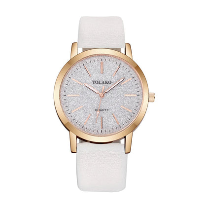 Fashion Women Leather Quartz watch Good Vibrations