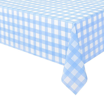 Red Black Checkered Disposable Tablecloth Wedding Birthday Party Indoor Outdoor Picnic Table Cover Plastic Waterproof Tablecloth Good Vibrations