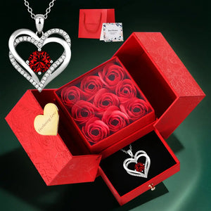 Elegant Rose Jewelry Gift Set with Necklace - Valentine's/Xmas/Mother's Day Present for Her - Perfect for Wife, Daughter, Girlfr Good Vibrations