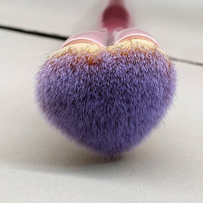 Love Beauty Fully Love is The Foundation Brush Pink Heart-Shaped Flawless Foundation Cream Makeup Brush Beauty Tool Good Vibrations