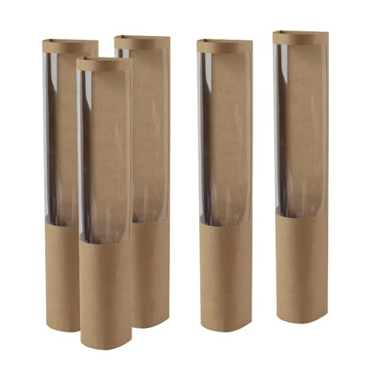5Pcs Elegant Bouquet Gift Box Set Premium Paper Bouquet Bags for Wedding Valentine's Day Engagement Bridal Shower Birthday Party Good Vibrations
