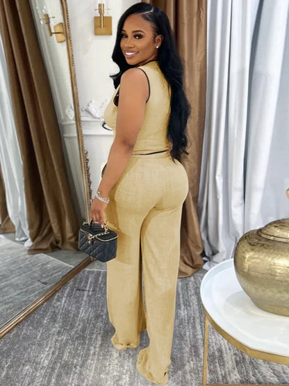 2 Piece Women Sets 2025 Summer Autumn New Arrival Matching Sets Black Color Two Pieces Sets Top Pants Suits Outfits Clothing Good Vibrations