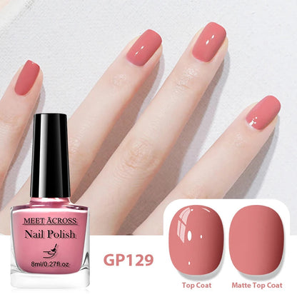 8ml Peel Off Water-Based Nail Polish Red Nails Fast Drying Long-Lasting Nail Art Polish DIY Design No Need Lamp Cure Manicure Good Vibrations