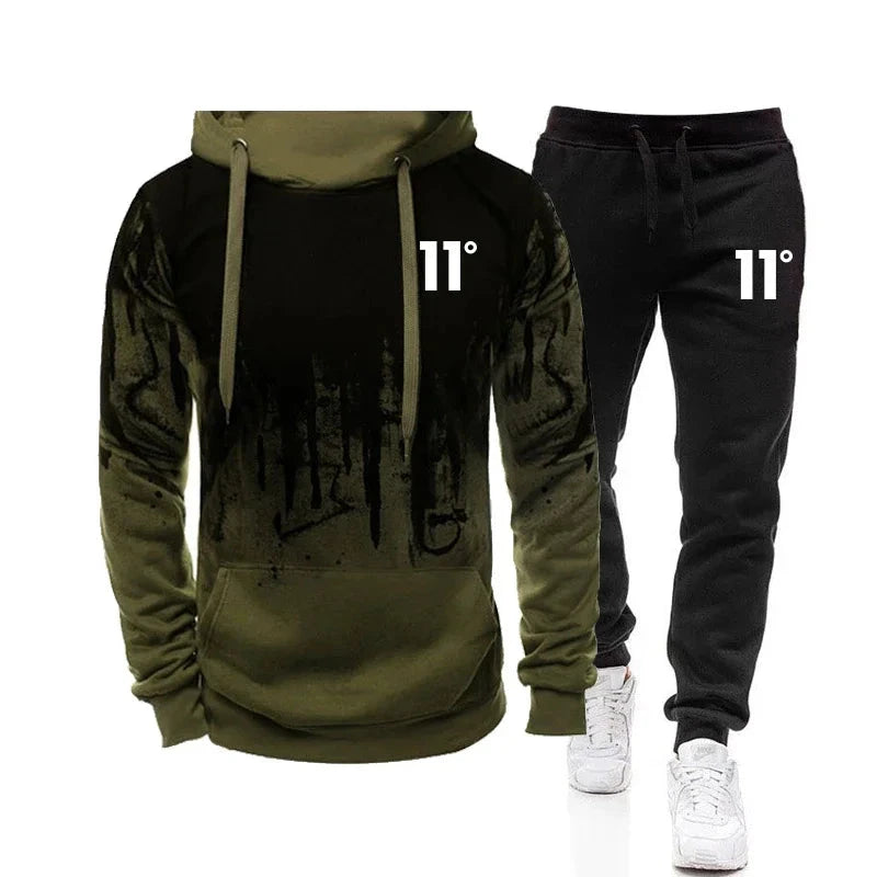 Casual Fashion High Quality Men's Tracksuit Jogging Men Versatile Sweatshirts Sweat Pants Comfort Daily Sports Simple Hoodie Set Good Vibrations