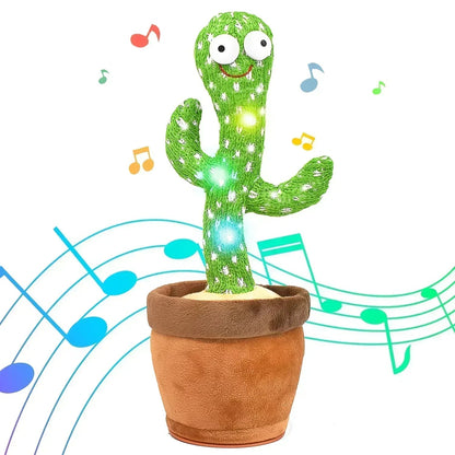 Talking Cactus Toy with LED 120 English Songs Singing Musical Toys Repeat What You Say Suitable for Babies and Toddlers Good Vibrations