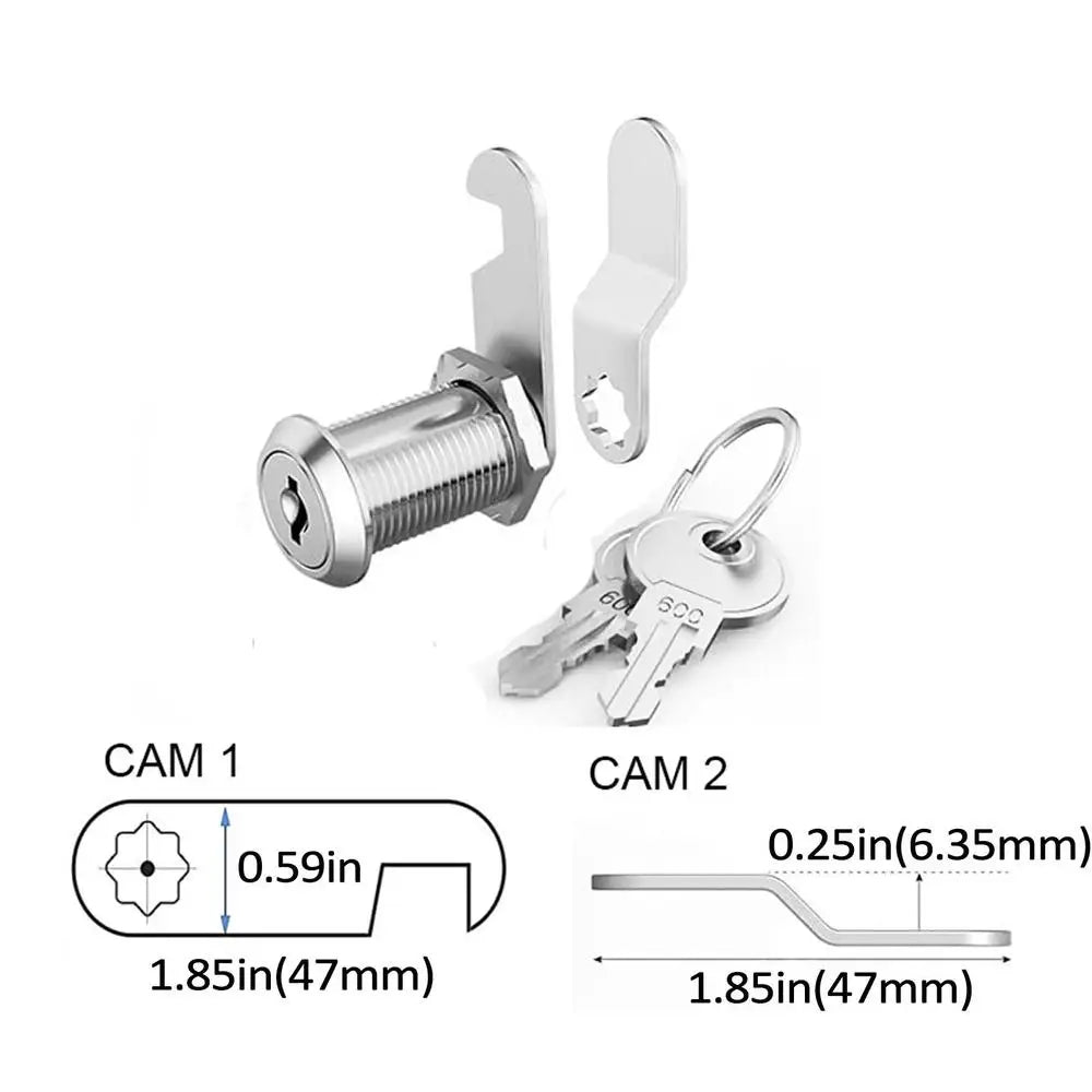 RV Lock 17/19/31mm Lock Set With 2 Keys Door Barrel Drawer Cabinet Mail Box Locker Lock Door Barrel Drawer Locker Cupboard Good Vibrations