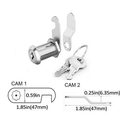 RV Lock 17/19/31mm Lock Set With 2 Keys Door Barrel Drawer Cabinet Mail Box Locker Lock Door Barrel Drawer Locker Cupboard Good Vibrations