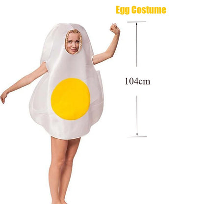 Unisex Women Men Hot Dog Baguette Chili Cupcake Tuna Croissant Potato Pizza Donut Fancy Dress Up Adult Couple Halloween Costume Good Vibrations