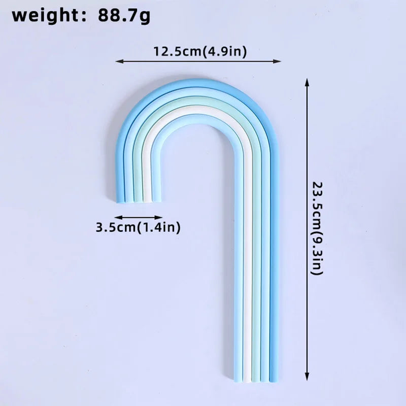Rainbow Cake Toppers Cake Decorations for Wedding Baby Shower Girls Boys Rainbow Theme Birthday Party Supplies Good Vibrations