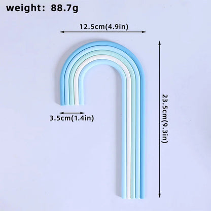 Rainbow Cake Toppers Cake Decorations for Wedding Baby Shower Girls Boys Rainbow Theme Birthday Party Supplies Good Vibrations