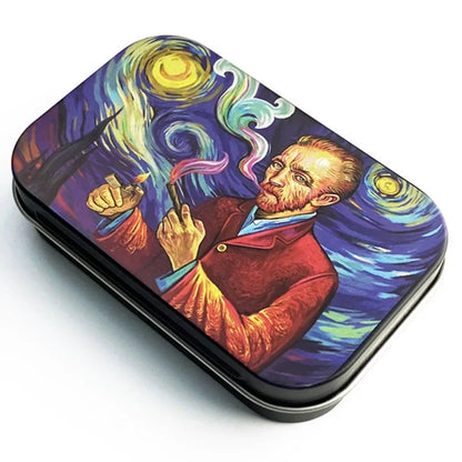 Cigarette Case Box Flip Cap Tobacco Storage Smoke Humidor Rolling Paper Jewelry Candy Coin Key Organizer Tin Flip Gifts Sealed Good Vibrations