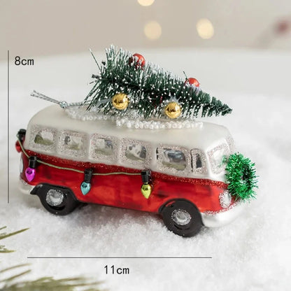 Christmas Glass Ornament Merry Christmas Decorations for Home 2024 Xmas Tree Ornament Navidad Noel Kids Gift Happy New Year 2025 Good Vibrations
