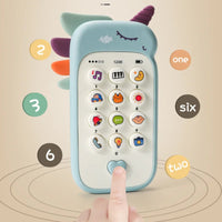 Baby Phone Toy Music Sound Telephone Sleeping Toys With Teether Simulation Phone Kids Infant Early Educational Toy Kids Gifts Good Vibrations