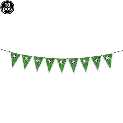 Soccer Party Disposable Tableware Paper Plates Cups Napkins Tablecloth Soccer Birthday Party Decoration Good Vibrations