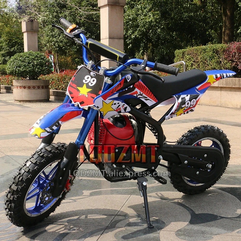 49CC 50CC 4-Stroke ATV OFF-road Gasoline Motorcycle Racing MOTO Dirt Bike Motorbike For Adult Children Boy Girl Child Men Women Good Vibrations