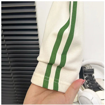 2024 New Kids Short Sleeve Suit Striped Girls Boys Set Summer Tops +short Baby Clothes Children's Wear Good Vibrations