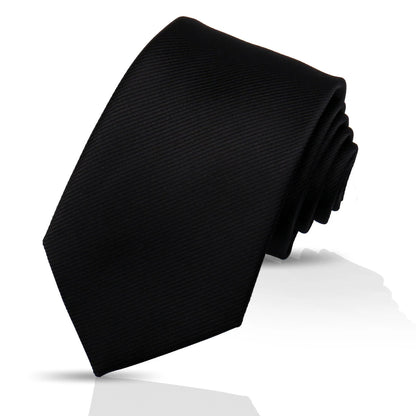Ties For Men Solid Necktie Wedding Business Ties 7.5cm Slim Coffee Wine Classic Neckties Mens Business Gift Fashion Gravats Good Vibrations
